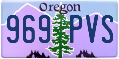 OR license plate 969PVS