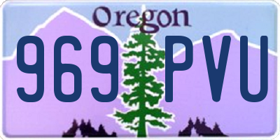 OR license plate 969PVU