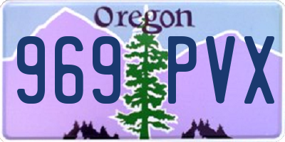 OR license plate 969PVX