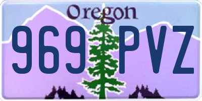 OR license plate 969PVZ