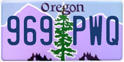OR license plate 969PWQ