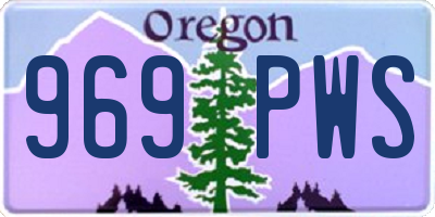 OR license plate 969PWS