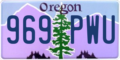 OR license plate 969PWU