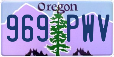 OR license plate 969PWV