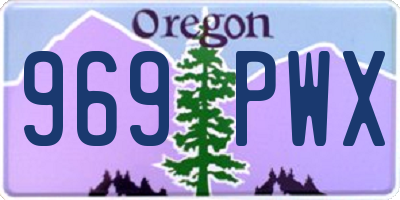 OR license plate 969PWX