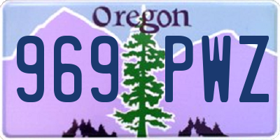 OR license plate 969PWZ