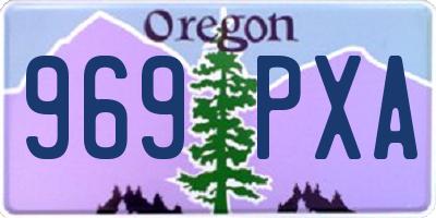 OR license plate 969PXA