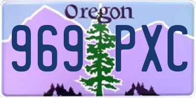 OR license plate 969PXC