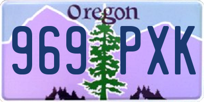 OR license plate 969PXK