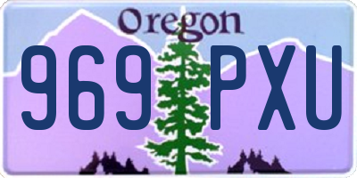 OR license plate 969PXU