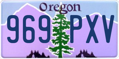 OR license plate 969PXV