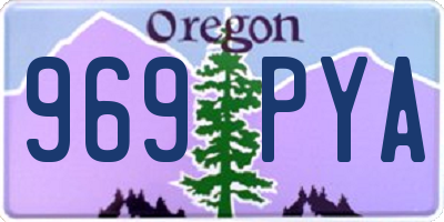 OR license plate 969PYA