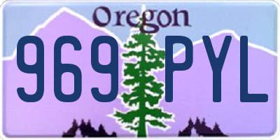 OR license plate 969PYL