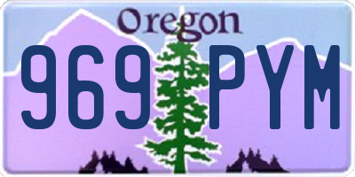 OR license plate 969PYM