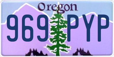 OR license plate 969PYP