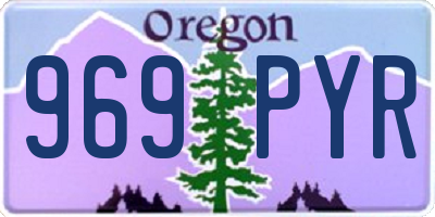 OR license plate 969PYR