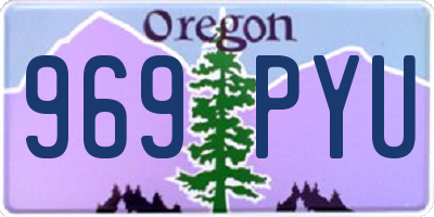 OR license plate 969PYU