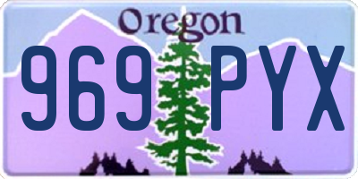 OR license plate 969PYX