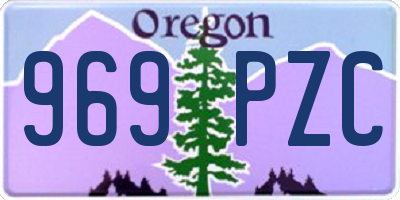 OR license plate 969PZC