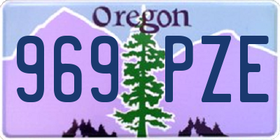 OR license plate 969PZE