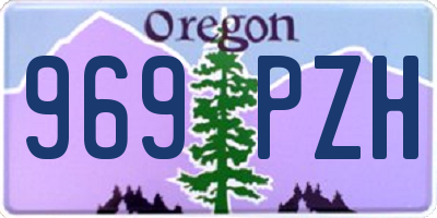 OR license plate 969PZH