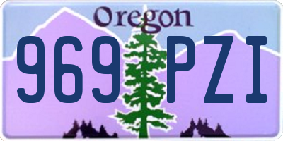 OR license plate 969PZI