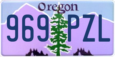 OR license plate 969PZL
