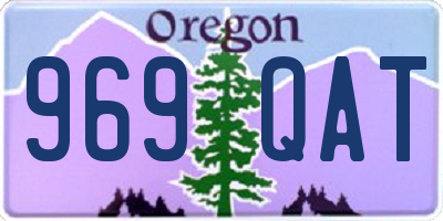 OR license plate 969QAT