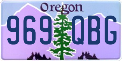OR license plate 969QBG