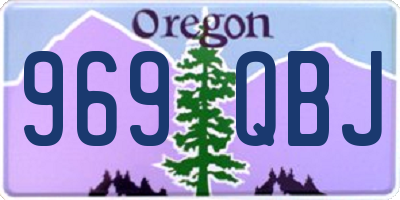 OR license plate 969QBJ