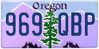 OR license plate 969QBP