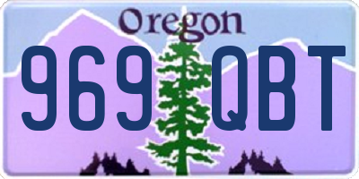 OR license plate 969QBT