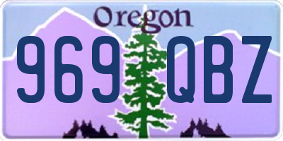 OR license plate 969QBZ
