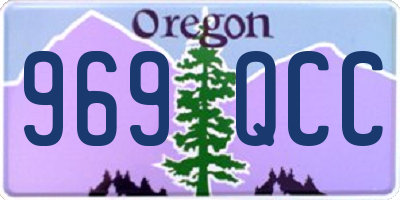 OR license plate 969QCC
