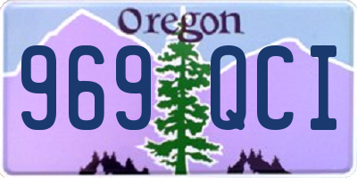 OR license plate 969QCI
