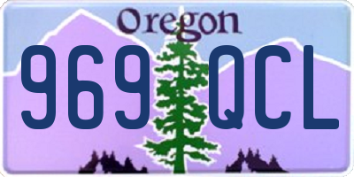 OR license plate 969QCL