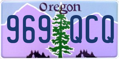 OR license plate 969QCQ