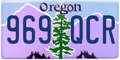 OR license plate 969QCR