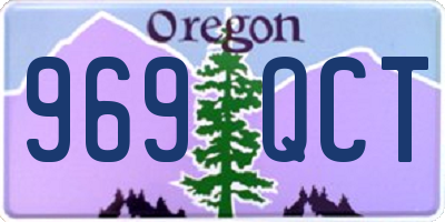 OR license plate 969QCT