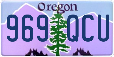 OR license plate 969QCU