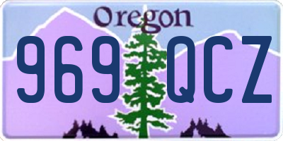 OR license plate 969QCZ