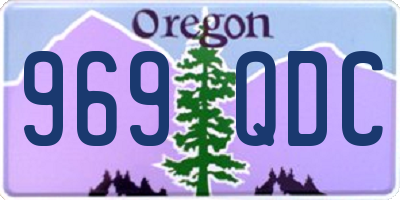 OR license plate 969QDC