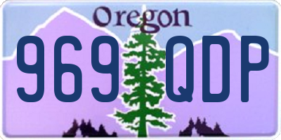 OR license plate 969QDP