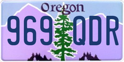 OR license plate 969QDR