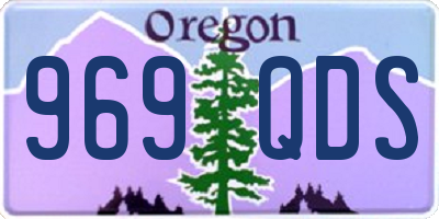 OR license plate 969QDS
