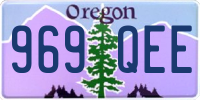OR license plate 969QEE