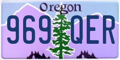 OR license plate 969QER