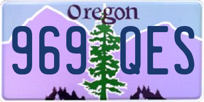 OR license plate 969QES