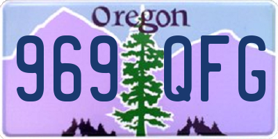 OR license plate 969QFG
