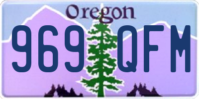 OR license plate 969QFM